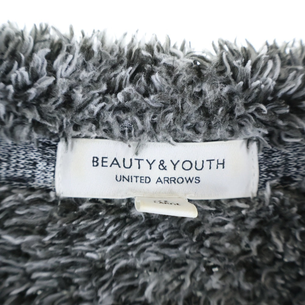 BEAUTY&YOUTH UNITED ARROWS(ビューティーアンドユースユナイテッドアローズ) シェルパフリース クルーネックスウェットトレーナー グレー 1212-180-6648