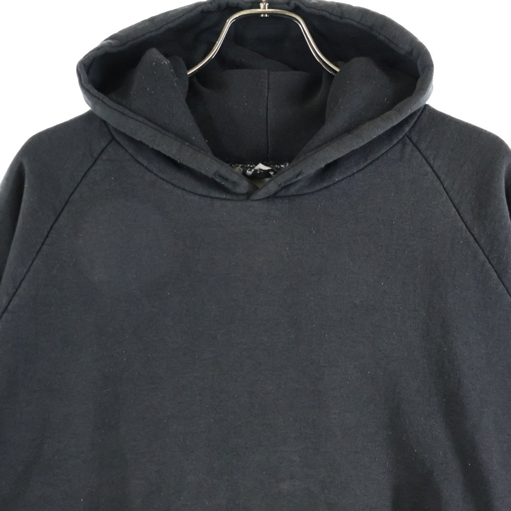 CHROME HEARTS(クロムハーツ) OLD HORSESHOE SWTSHRT PLVR FOODIE オールド 袖フローラルバックホースシュープリント プルオーバーパーカー グレー