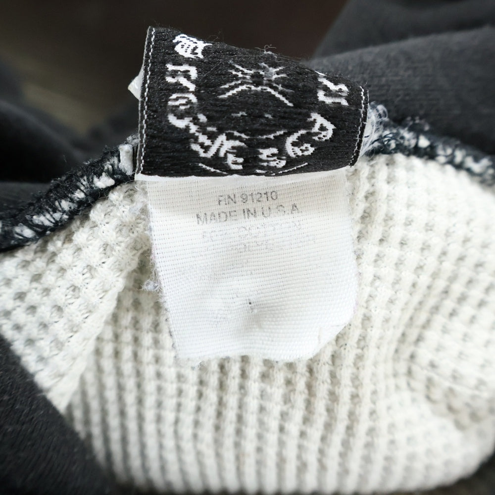 CHROME HEARTS(クロムハーツ) OLD HORSESHOE SWTSHRT PLVR FOODIE オールド 袖フローラルバックホースシュープリント プルオーバーパーカー グレー