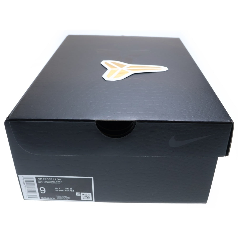 NIKE(ナイキ) ×Kobe Bryant AIR FORCE 1 Court Purple コービー ブライアント エアフォース 1 コートパープル ローカットスニーカー パープル US9/27cm IB0018-500
