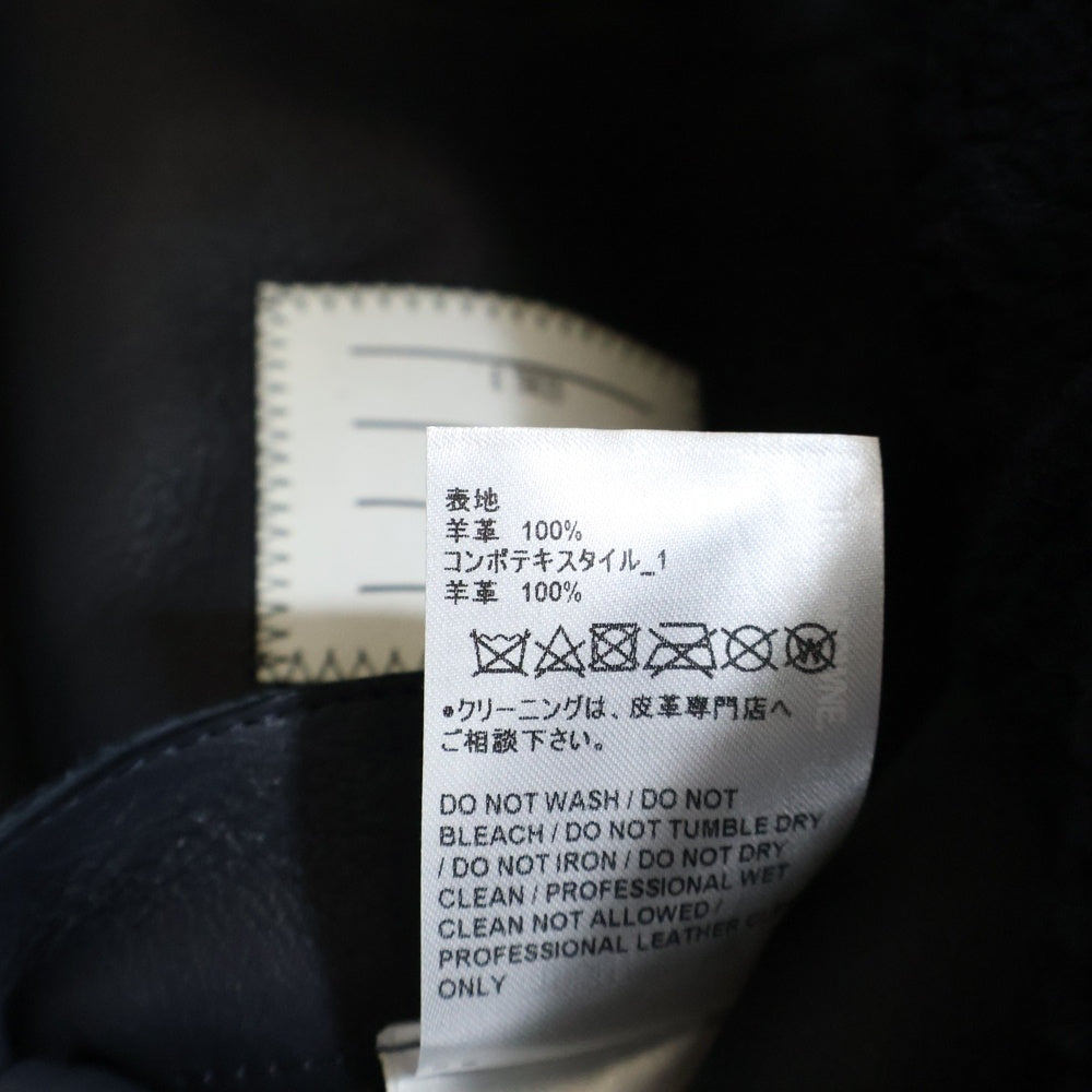 THOM BROWNE(トムブラウン) Shearling 4-Bar Oversized Shirt Jacket シアリング 4バー オーバーサイズ ボア シャツ ジャケット ブラック MJO159X-02821-415