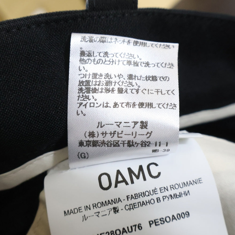 OAMC(オーエーエムシー) 24SS Combine Pant コンバイン カーゴパンツ ブラック 24E28OAU76
