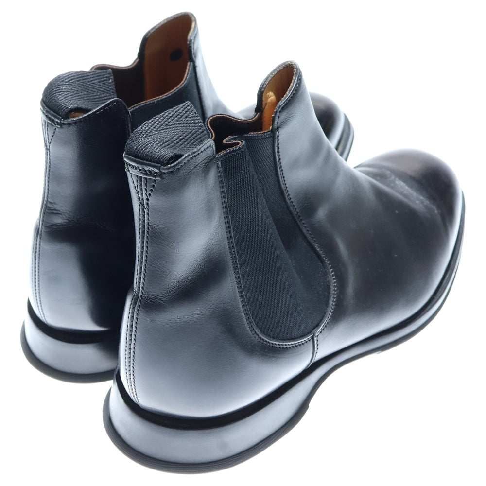 Church's(チャーチ) DEVON ラバーソール レザー サイドゴア ブーツ ブラック