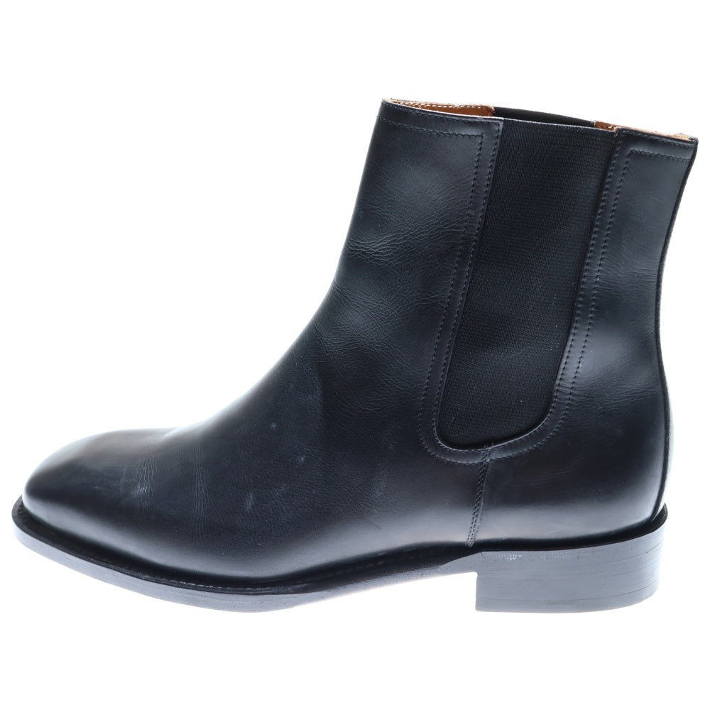HERMES(エルメス) スクエアトゥ サイドゴア レザーブーツ ブラック