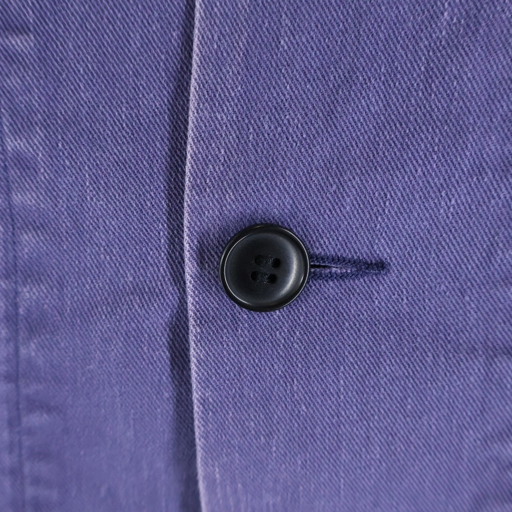 COMOLI(コモリ) 24SS コットンドリル カバーオール ワークジャケット パープル Z01-01018