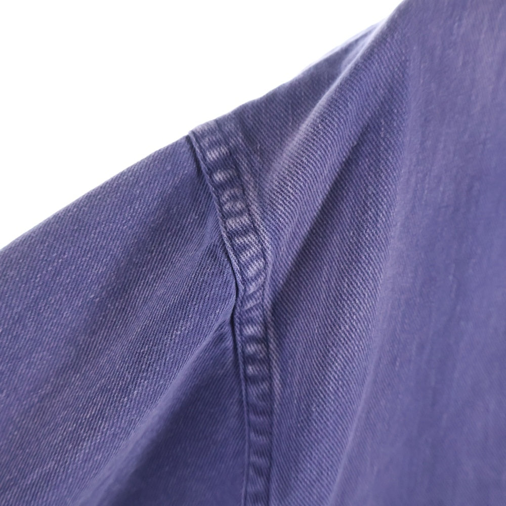 COMOLI(コモリ) 24SS コットンドリル カバーオール ワークジャケット パープル Z01-01018