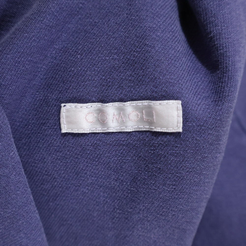 COMOLI(コモリ) 24SS コットンドリル カバーオール ワークジャケット パープル Z01-01018