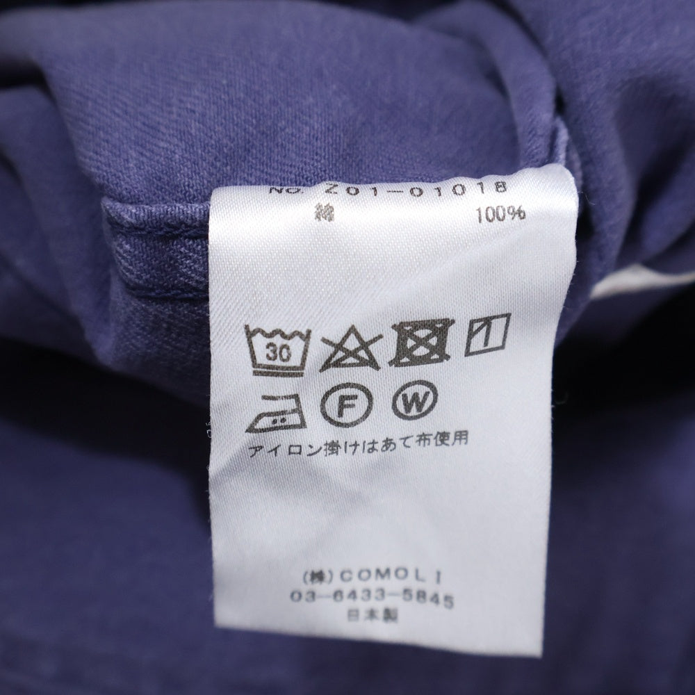 COMOLI(コモリ) 24SS コットンドリル カバーオール ワークジャケット パープル Z01-01018