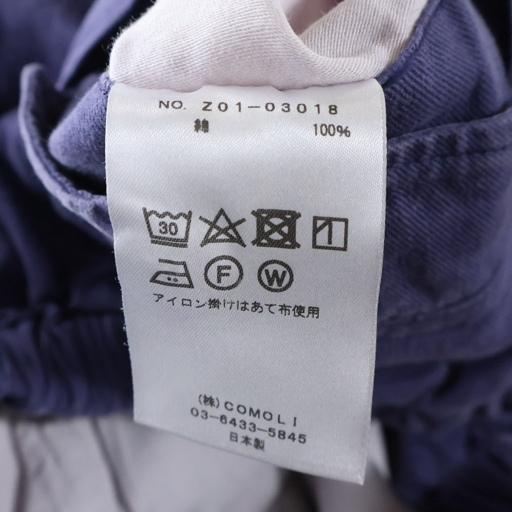 COMOLI(コモリ) 24SS コットンドリル ニータックパンツ Z01-03018