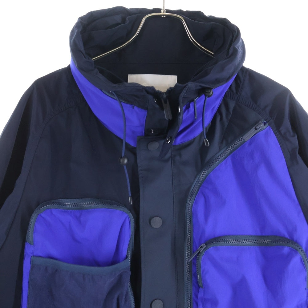 White Mountaineering(ホワイトマウンテニアリング) 24SS MULTI POCKETS MOUNTAIN PARKA マルチポケット マウンテンパーカー ジャケット ブラック/ブルー WM2471204