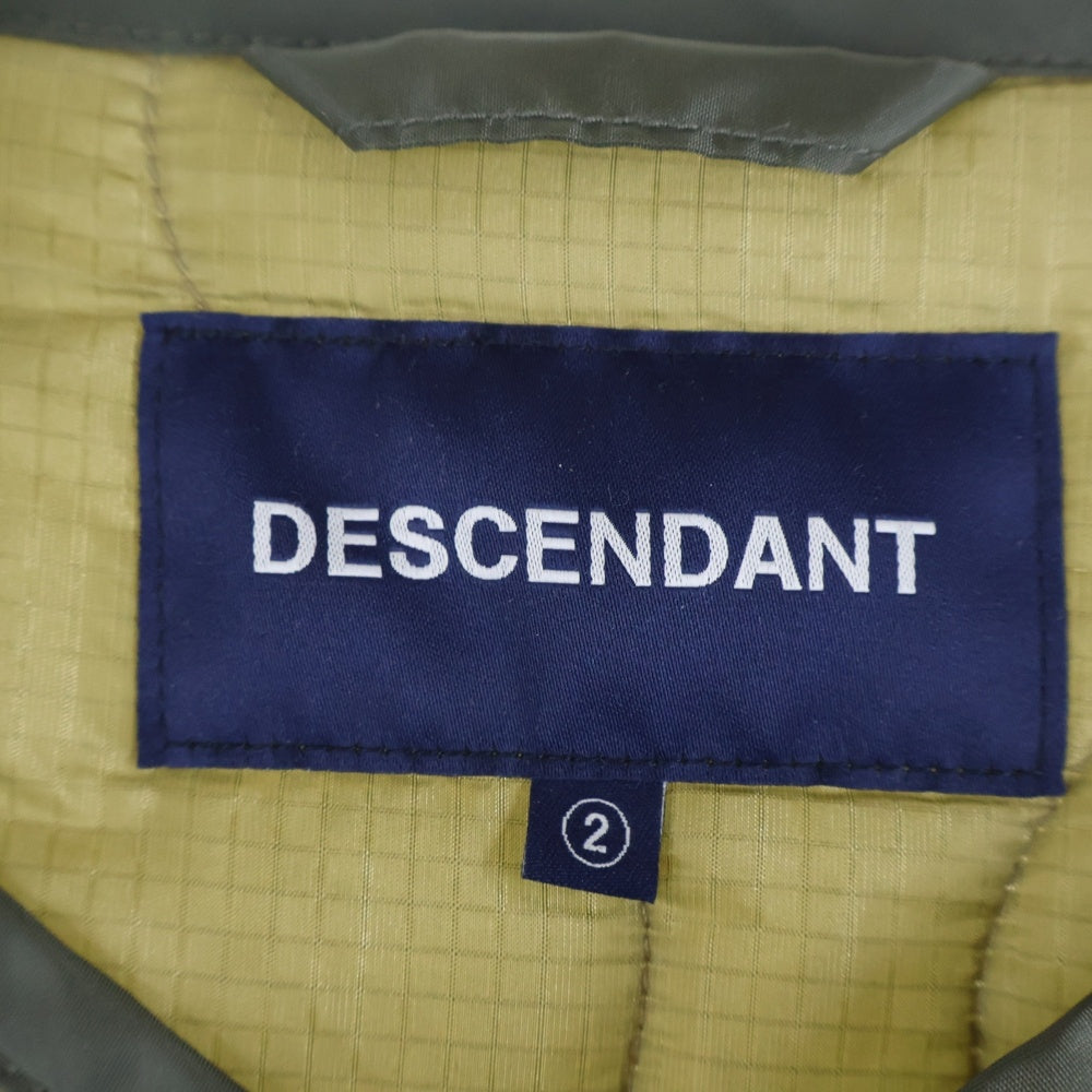 DESCENDANT(ディセンダント) 19AW REMNANTS QUILTING JACKET レムナント キルティング ナイロン ジャケット オリーブ