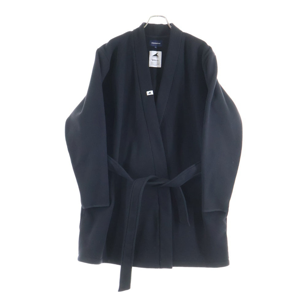 DESCENDANT(ディセンダント) 23AW ×Ron Herman CACHALOT FLEECE GOWN ロンハーマン フリースガウンコート ブラック