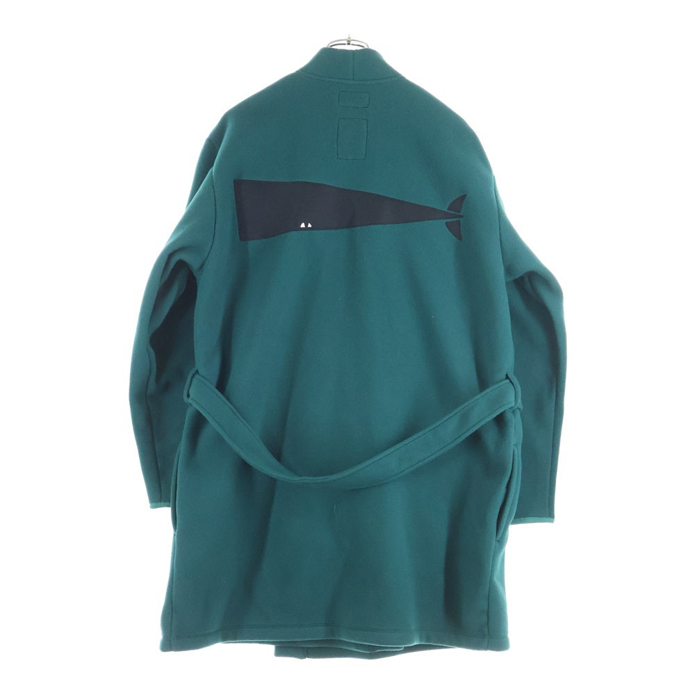 DESCENDANT(ディセンダント) 23AW ×Ron Herman CACHALOT FLEECE GOWN ロンハーマン フリースガウンコート グリーン