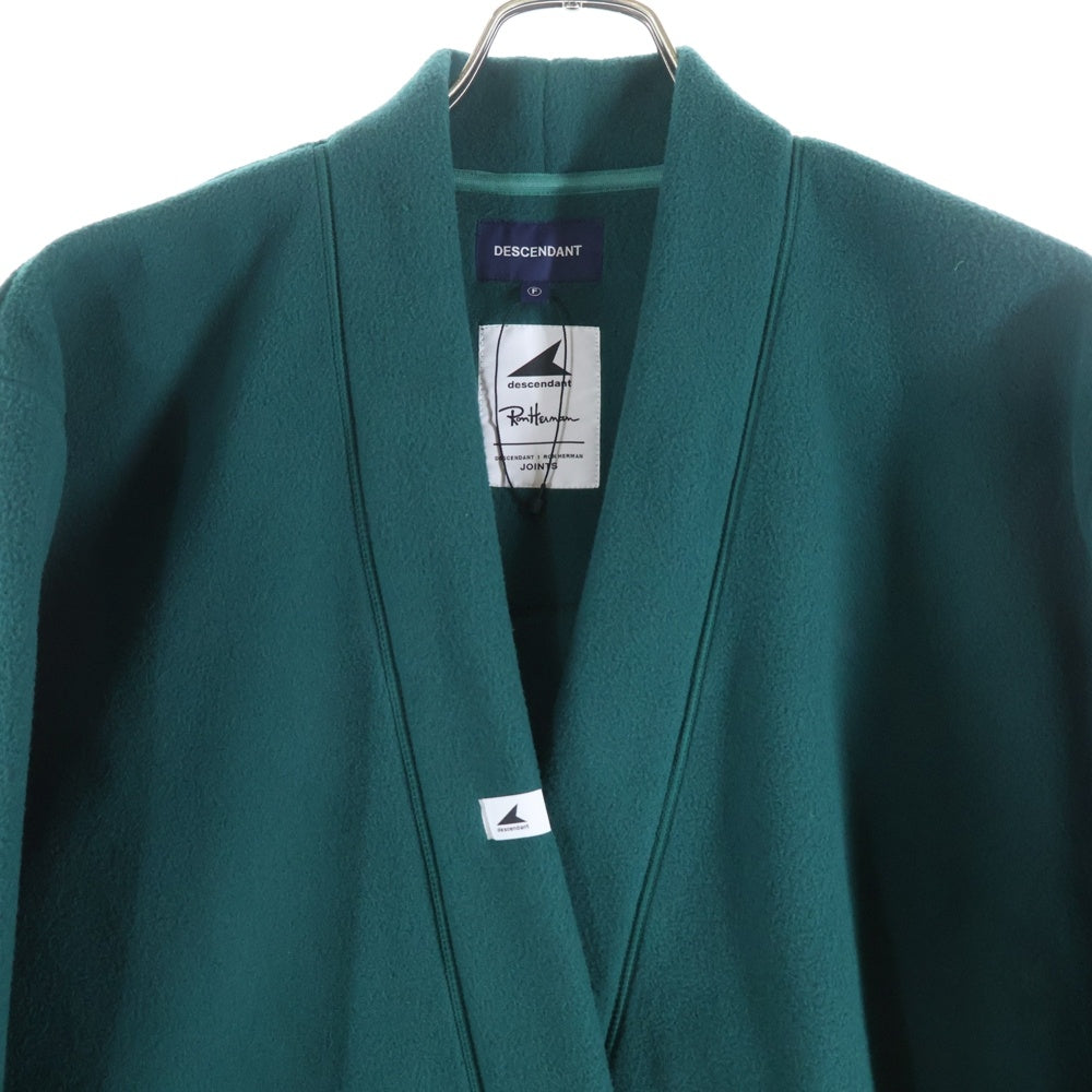 DESCENDANT(ディセンダント) 23AW ×Ron Herman CACHALOT FLEECE GOWN ロンハーマン フリースガウンコート グリーン