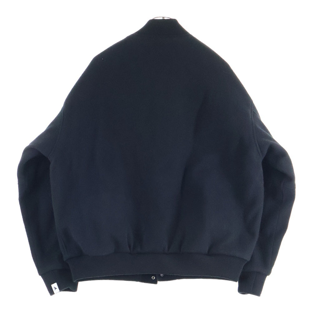 DESCENDANT(ディセンダント) 24AW ×Ron Herman 15th Anniversary Varsity Jacket ロンハーマン 15周年記念 バーシティジャケット スタジャン ブルゾン ブラック