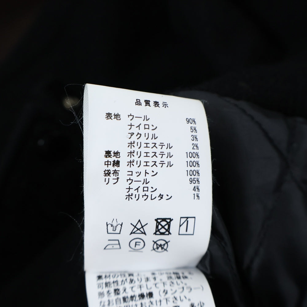 DESCENDANT(ディセンダント) 24AW ×Ron Herman 15th Anniversary Varsity Jacket ロンハーマン 15周年記念 バーシティジャケット スタジャン ブルゾン ブラック