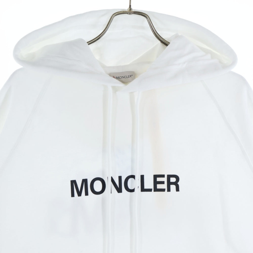 MONCLER(モンクレール) 25AW ×FRAGMENT フラグメント ロゴプリント スウェット プルオーバーパーカー ホワイト K109U8G00001