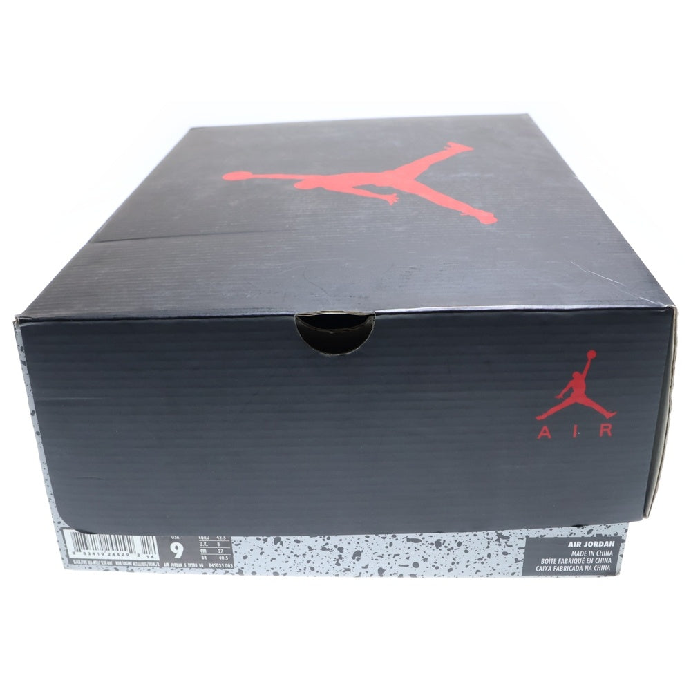 NIKE(ナイキ) SIR JORDAN 5 RETRO OG エアジョーダン5 レトロ ハイカットスニーカー ブラック US9/27cm 845035-003