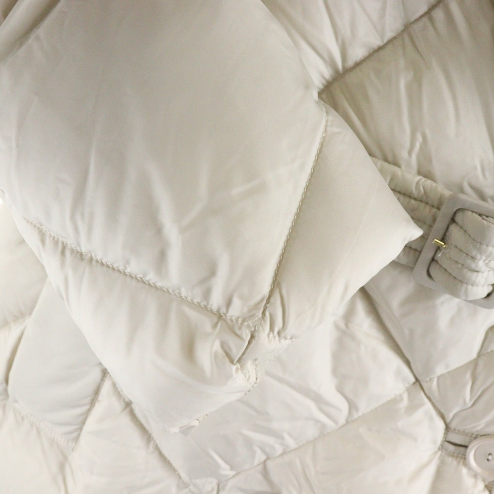 Max Mara(マックスマーラ) 22AW キルティング 3B ダブルブレスト ダウンコート ホワイト レディース 94960126-896