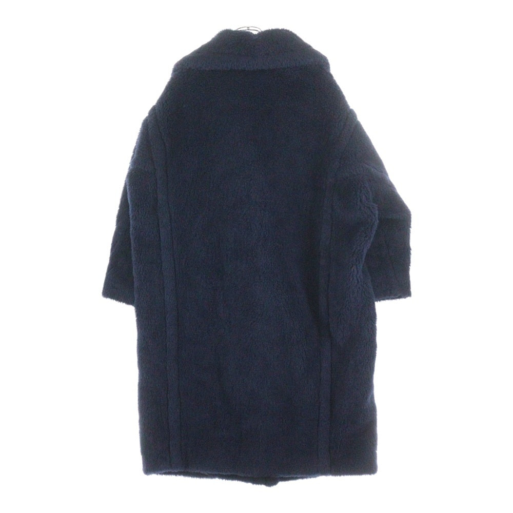 Max Mara(マックスマーラ) TEDGIRL テディベア ボア 2B ダブルブレスト アイコンコート ネイビー レディース