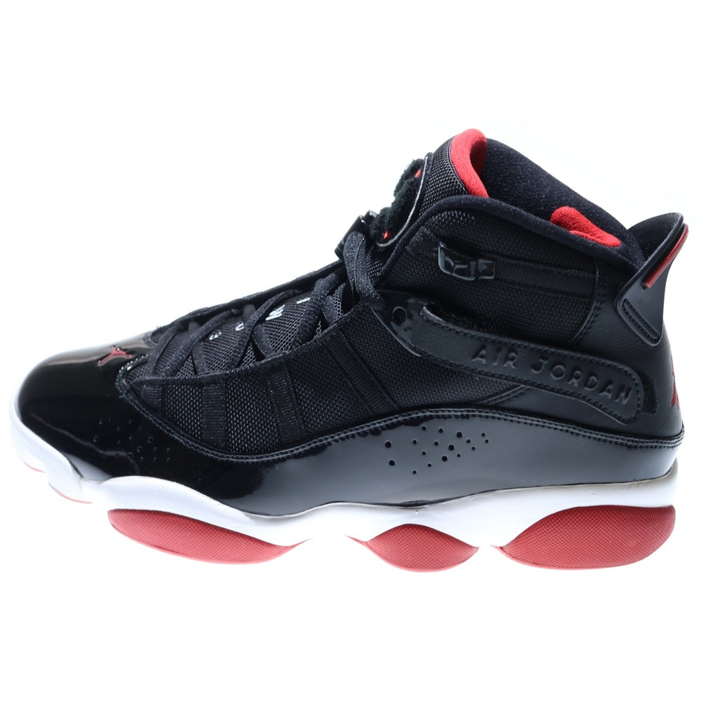 NIKE(ナイキ) AIR JORDAN 6 RINGS BLACK VARSITY RED エアジョーダン 6 ハイカットスニーカー US10.5/28.5cm 322992-062