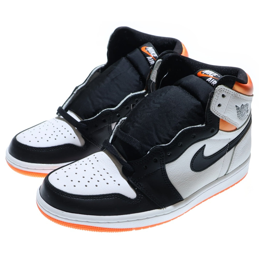 NIKE(ナイキ) AIR JORDAN 1 HIGH OG ELECTRO ORANGE エア ジョーダン 1 エレクトロ オレンジ ハイカットスニーカー ホワイト/オレンジ US8.5/26.5cm 555088-180