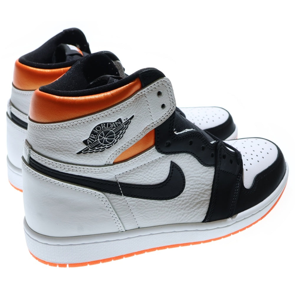 NIKE(ナイキ) AIR JORDAN 1 HIGH OG ELECTRO ORANGE エア ジョーダン 1 エレクトロ オレンジ ハイカットスニーカー ホワイト/オレンジ US8.5/26.5cm 555088-180