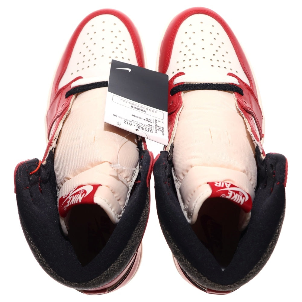 NIKE(ナイキ) AIR JORDAN 1 HIGH OG CHICAGO LOST & FOUND エアジョーダン1ハイロストアンドファウンド ハイカットスニーカー ホワイト/レッド US8.5/26.5cm DZ5485-612