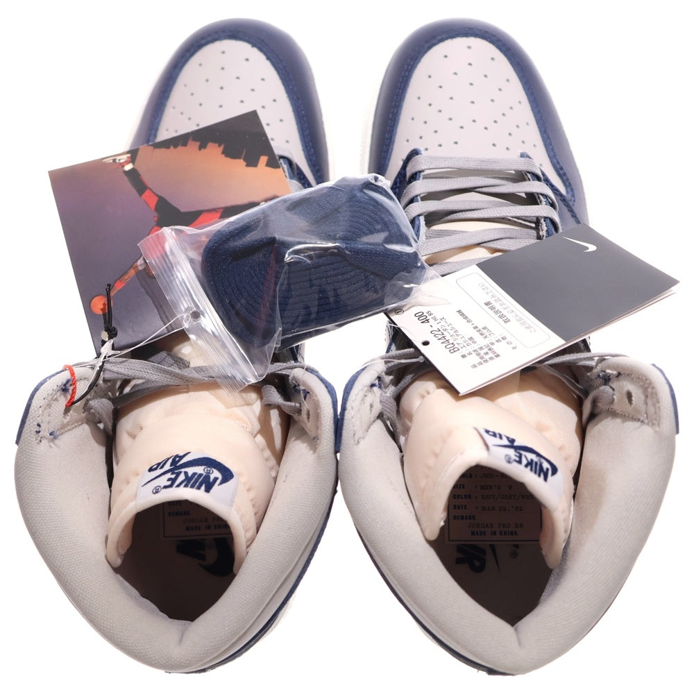 NIKE(ナイキ) AIR JORDAN 1 HIGH 85 GEORGETOWN エアジョーダン1 ジョージタウン ハイカットスニーカー ネイビー/グレー US9/27cm BQ4422-400