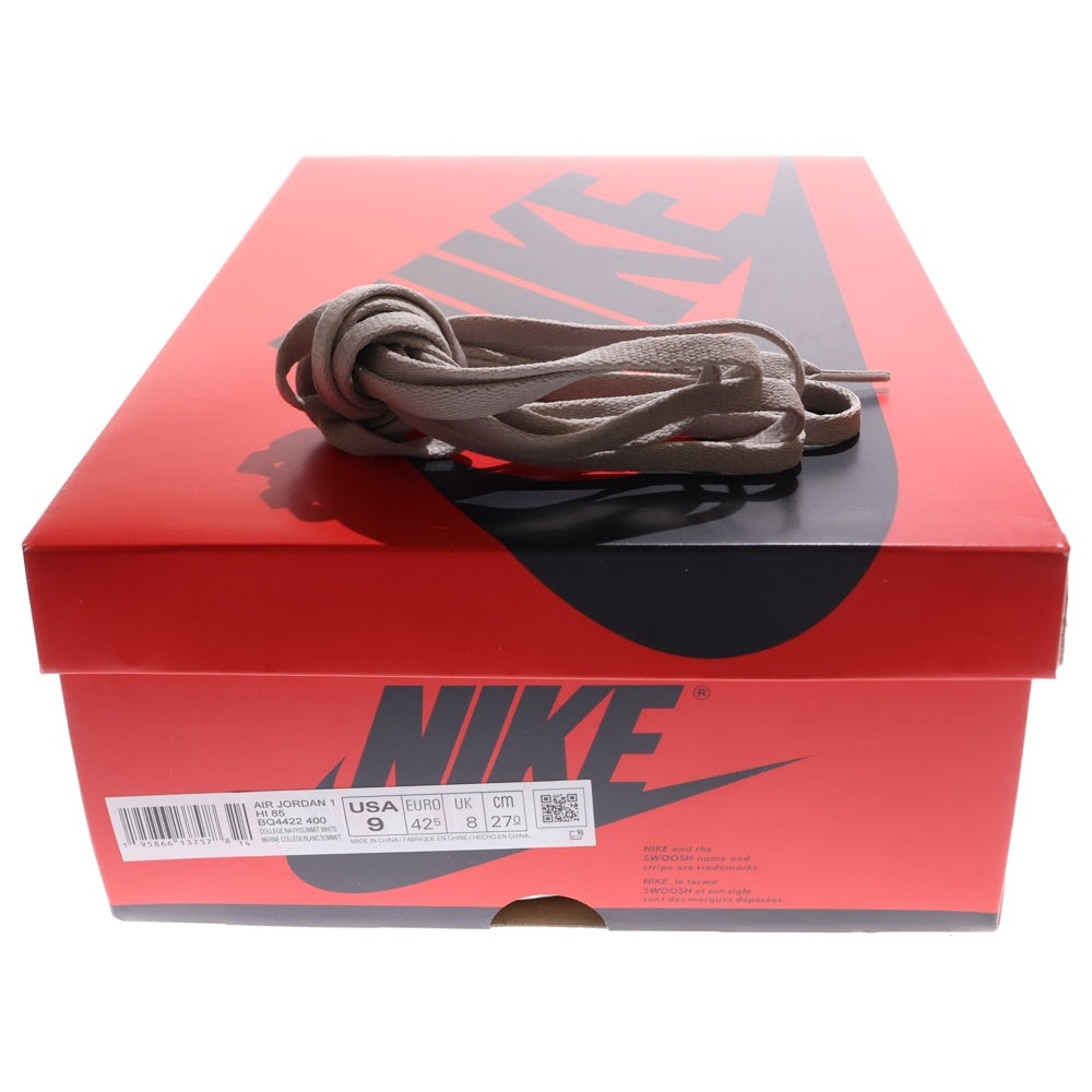 NIKE(ナイキ) AIR JORDAN 1 HIGH 85 GEORGETOWN エアジョーダン1 ジョージタウン ハイカットスニーカー ネイビー/グレー US9/27cm BQ4422-400