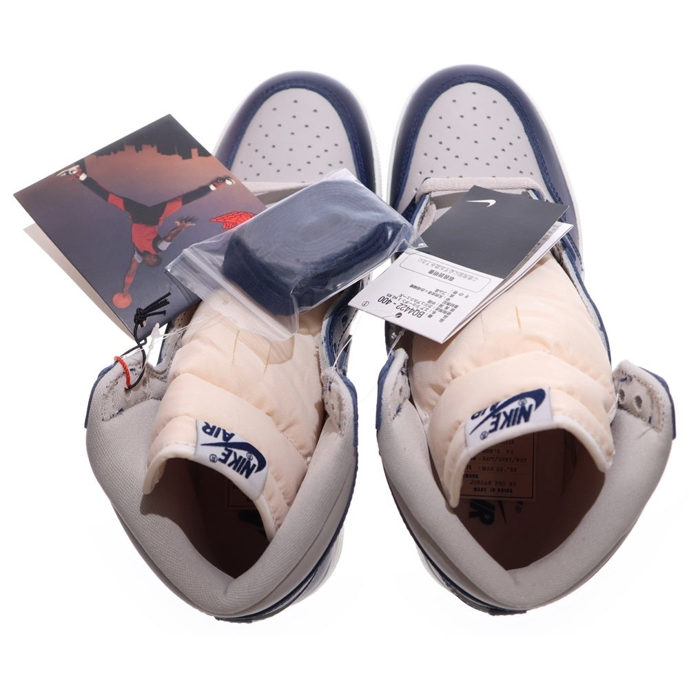 NIKE(ナイキ) AIR JORDAN 1 HIGH 85 GEORGETOWN エアジョーダン1 ジョージタウン ハイカットスニーカー ネイビー/グレー US8.5/26.5cm BQ4422-400