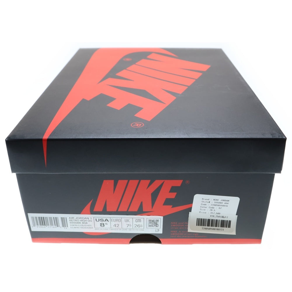 NIKE(ナイキ) AIR JORDAN 1 RETRO OG DARK MARINA BLUE エアジョーダン1 ダークマリーナブルー ハイカットスニーカー ブルー/ブラック US8.5/26.5cm 555088-404