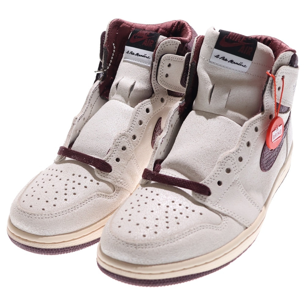 NIKE(ナイキ) ×A MA MANIERE AIR JORDAN 1 RETRO HIGH OG SP アママニエール エアジョーダン1 ハイカットスニーカー アイボリー US8.5/26.5cm DO7097-100