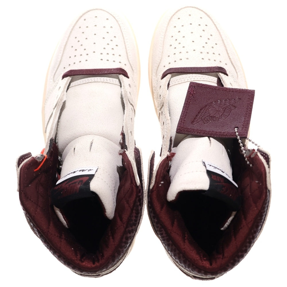 NIKE(ナイキ) ×A MA MANIERE AIR JORDAN 1 RETRO HIGH OG SP アママニエール エアジョーダン1 ハイカットスニーカー アイボリー US8.5/26.5cm DO7097-100