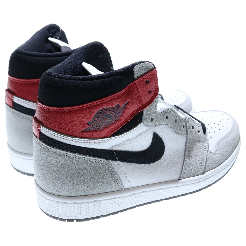 NIKE(ナイキ) AIR JORDAN 1 RETRO HIGH OG LIGHT SMOKE GREY エアジョーダン 1 スモークグレイ ハイカットスニーカー ホワイト/グレー US8.5/26.5cm 555088-126