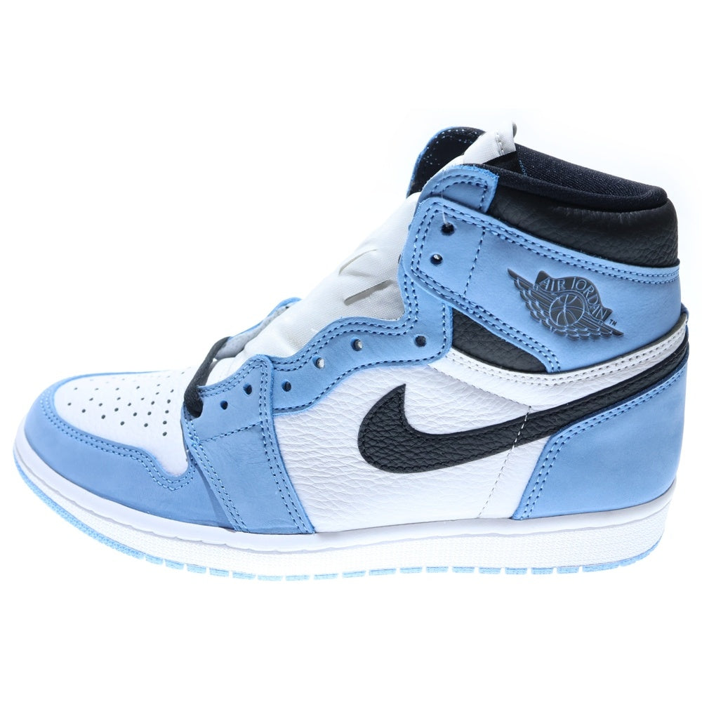 NIKE(ナイキ) AIR JORDAN 1 RETRO HIGH OG UNIVERCITY BLUE エアジョーダン1 ユニバーシティーブルー ハイカットスニーカー ブルー/ホワイト US8.5/26.5cm 555088-134