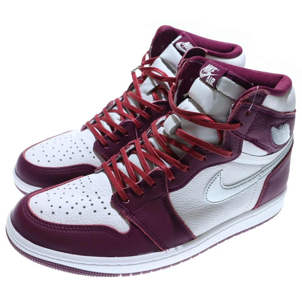 NIKE(ナイキ) AIR JORDAN 1 HIGH OG BORDEAUX エアジョーダン1 ハイカットスニーカー ボルドー US8.5/26.5cm 555088-611