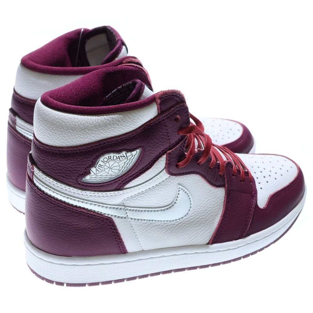 NIKE(ナイキ) AIR JORDAN 1 HIGH OG BORDEAUX エアジョーダン1 ハイカットスニーカー ボルドー US8.5/26.5cm 555088-611