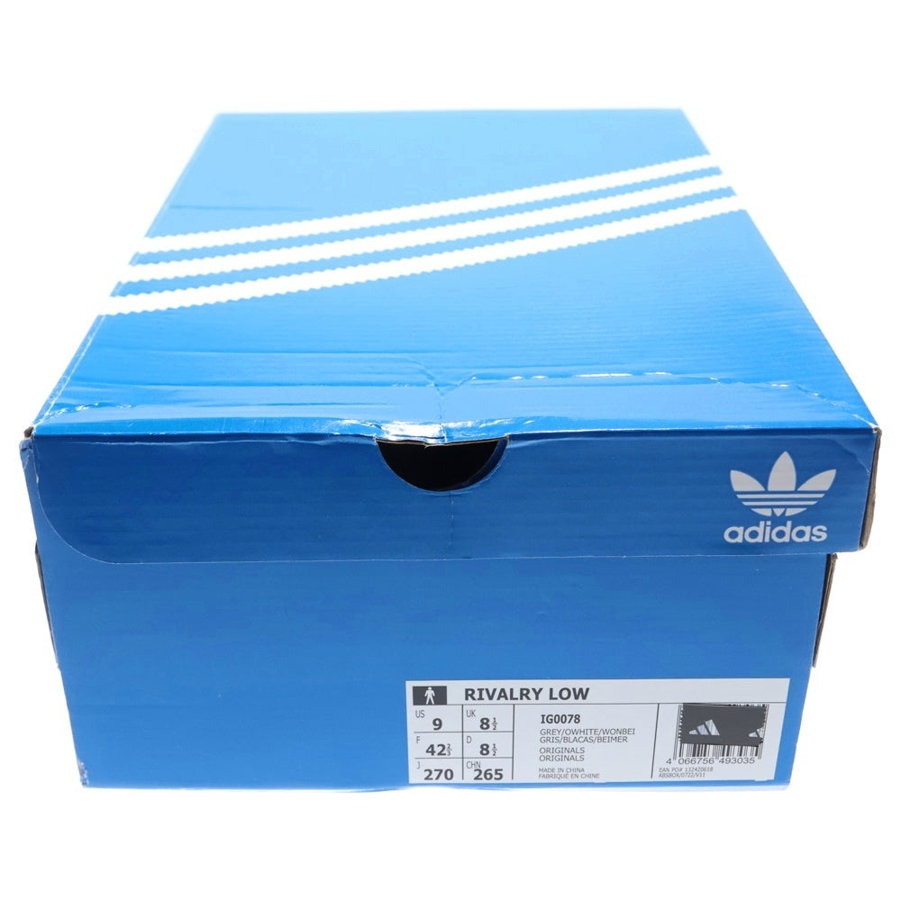 adidas(アディダス) RIVALRY LOW ライバルリー ロー スネークジャガード ローカットスニーカー アイボリー US9/27cm IG0078