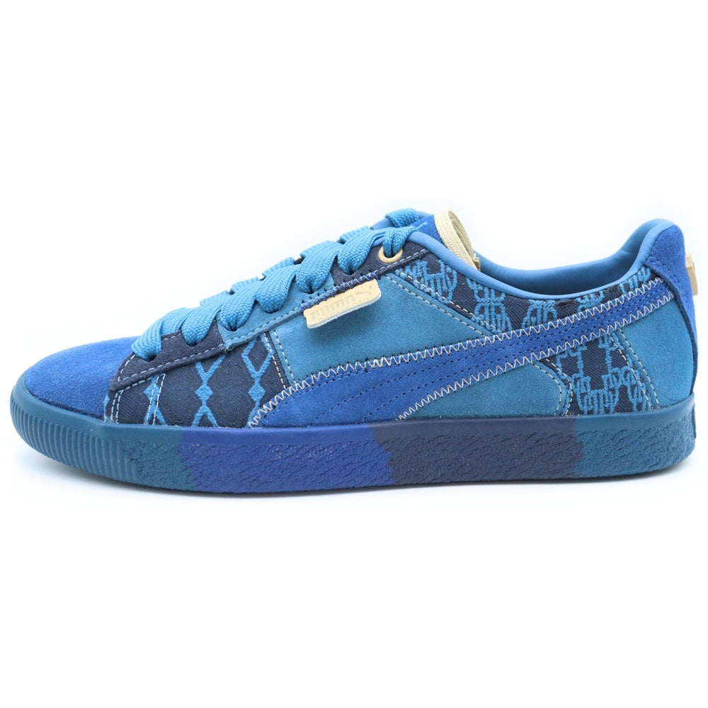 PUMA(プーマ) xDAPPER DAN CLYDE PRE-GAME RUNWAY ダッパー ダン プロゲーム ランウェイ スウェード ローカットスニーカー ブルー US8.5/26.5cm 392082-01
