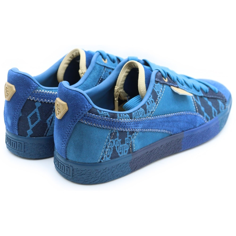 PUMA(プーマ) xDAPPER DAN CLYDE PRE-GAME RUNWAY ダッパー ダン プロゲーム ランウェイ スウェード ローカットスニーカー ブルー US8.5/26.5cm 392082-01