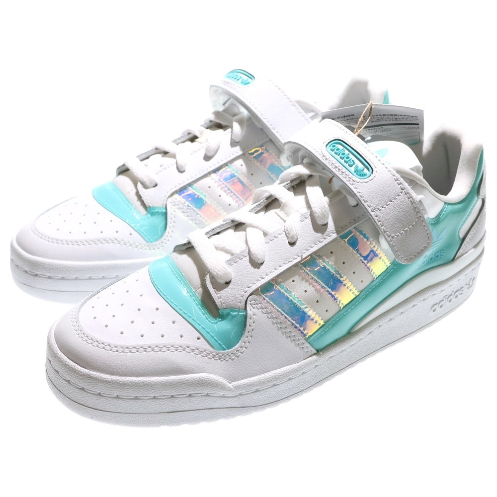 adidas(アディダス) FORUM LOW PULSE AQUA フォーラム ロー パルス アクア ローカットスニーカー ホワイト/ライトブルー US8.5/26.5cm GX3398