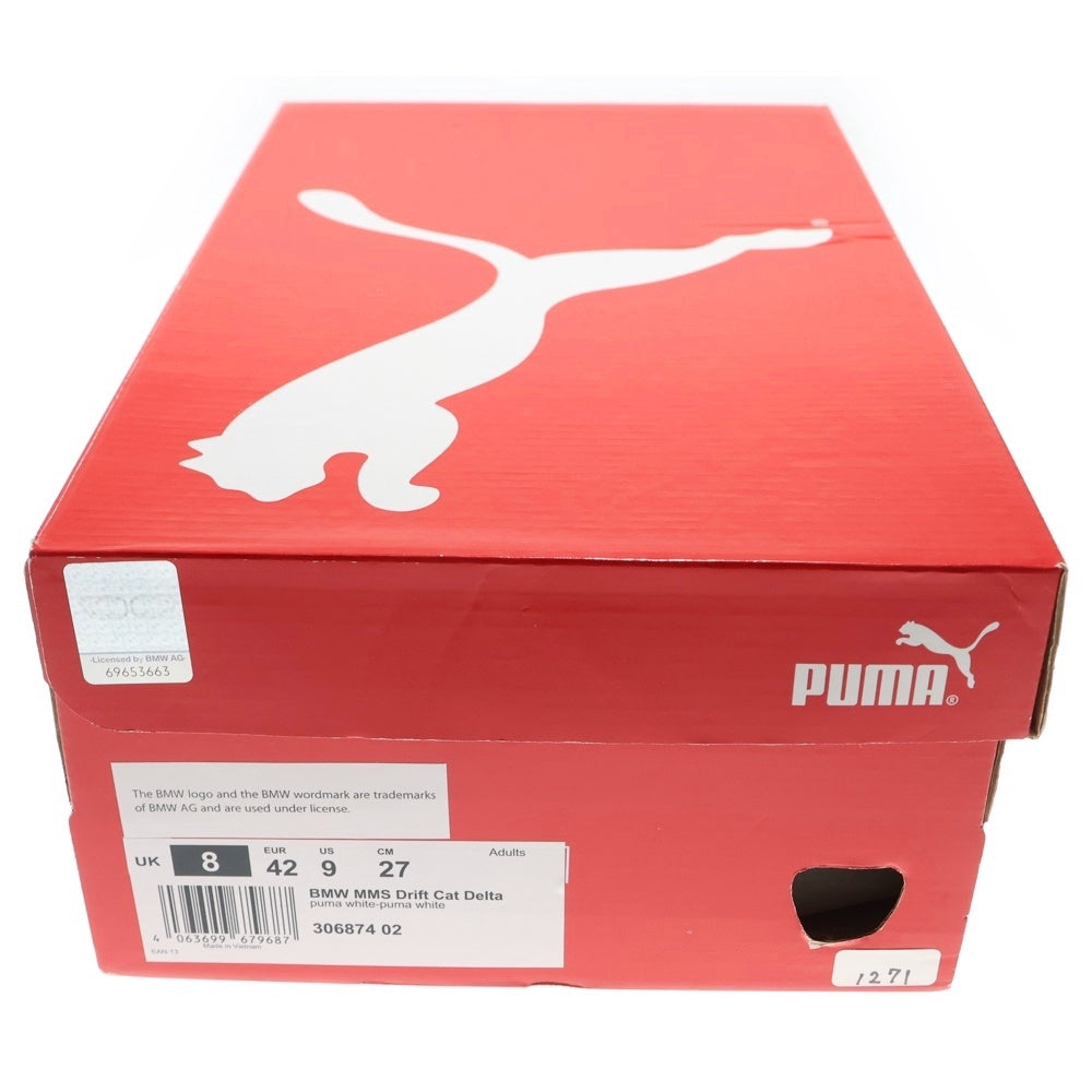 PUMA(プーマ) BMW MMS Drift Cat Delta ビーエムダブリュー ドリフトキャット ローカットスニーカー ホワイト/レッド/ブルー US9/27cm 306874 02