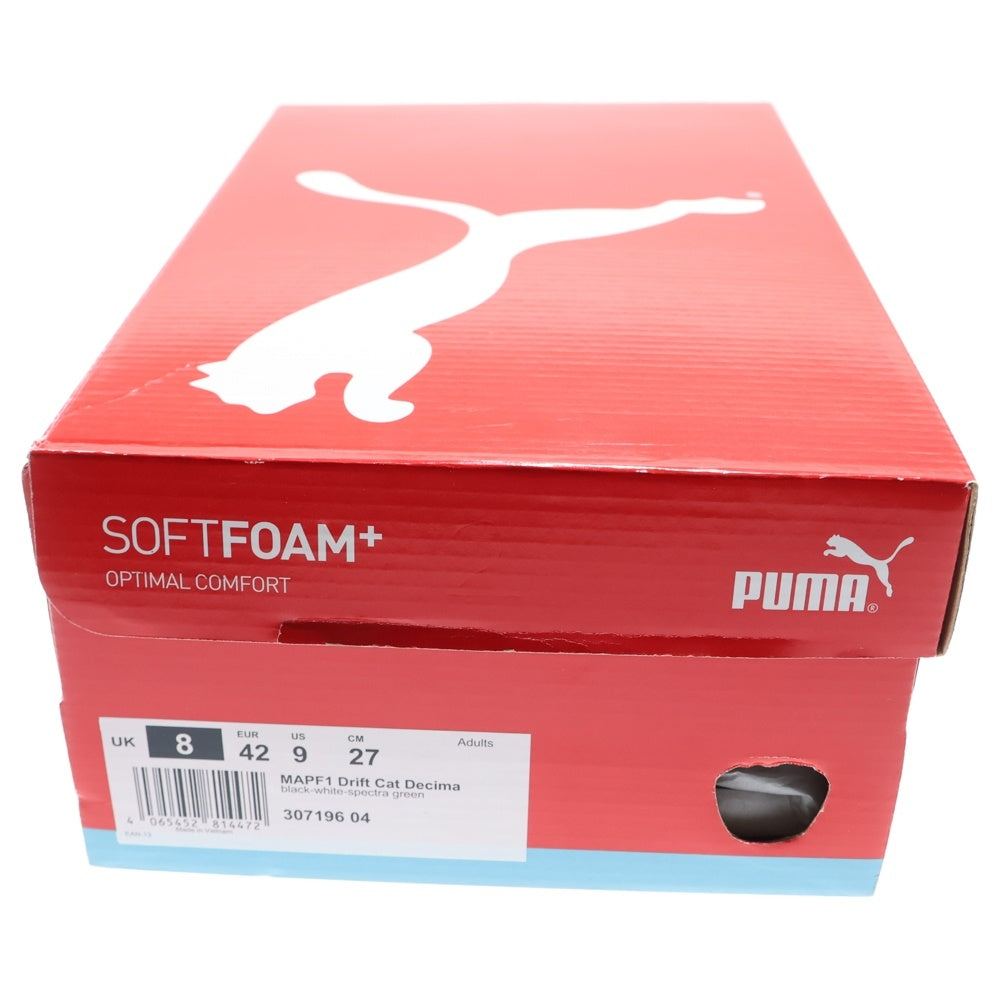 PUMA(プーマ) MAPF1 Drift Cat Decima メルセデス AMG ドリフトキャット ローカットスニーカー ブラック/ライトグリーン US9/27cm 307196 04