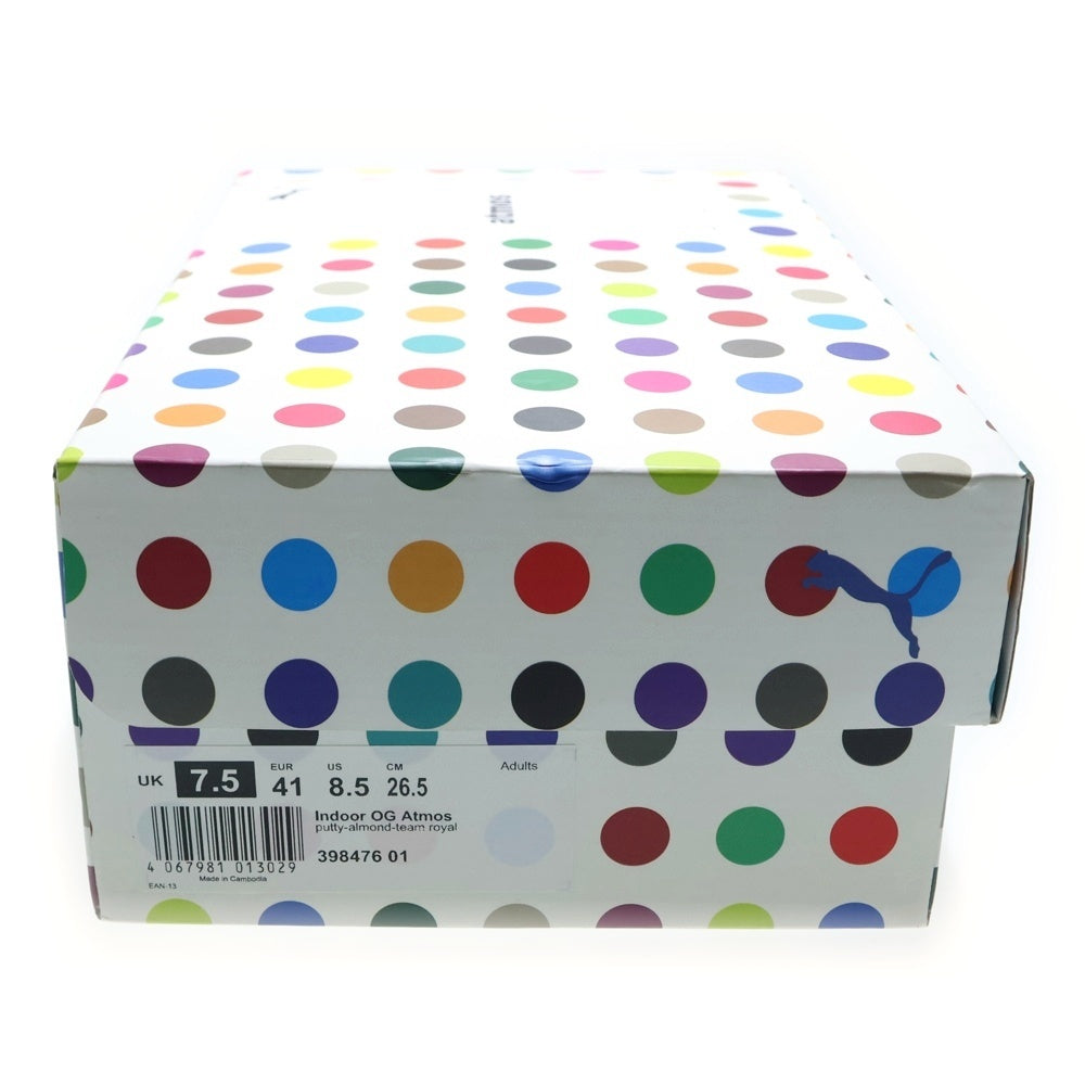 PUMA(プーマ) ×atmos INDOOR OG アトモス インドア ローカットスニーカー アイボリー/ブルー US8.5/26.5cm 398476-01