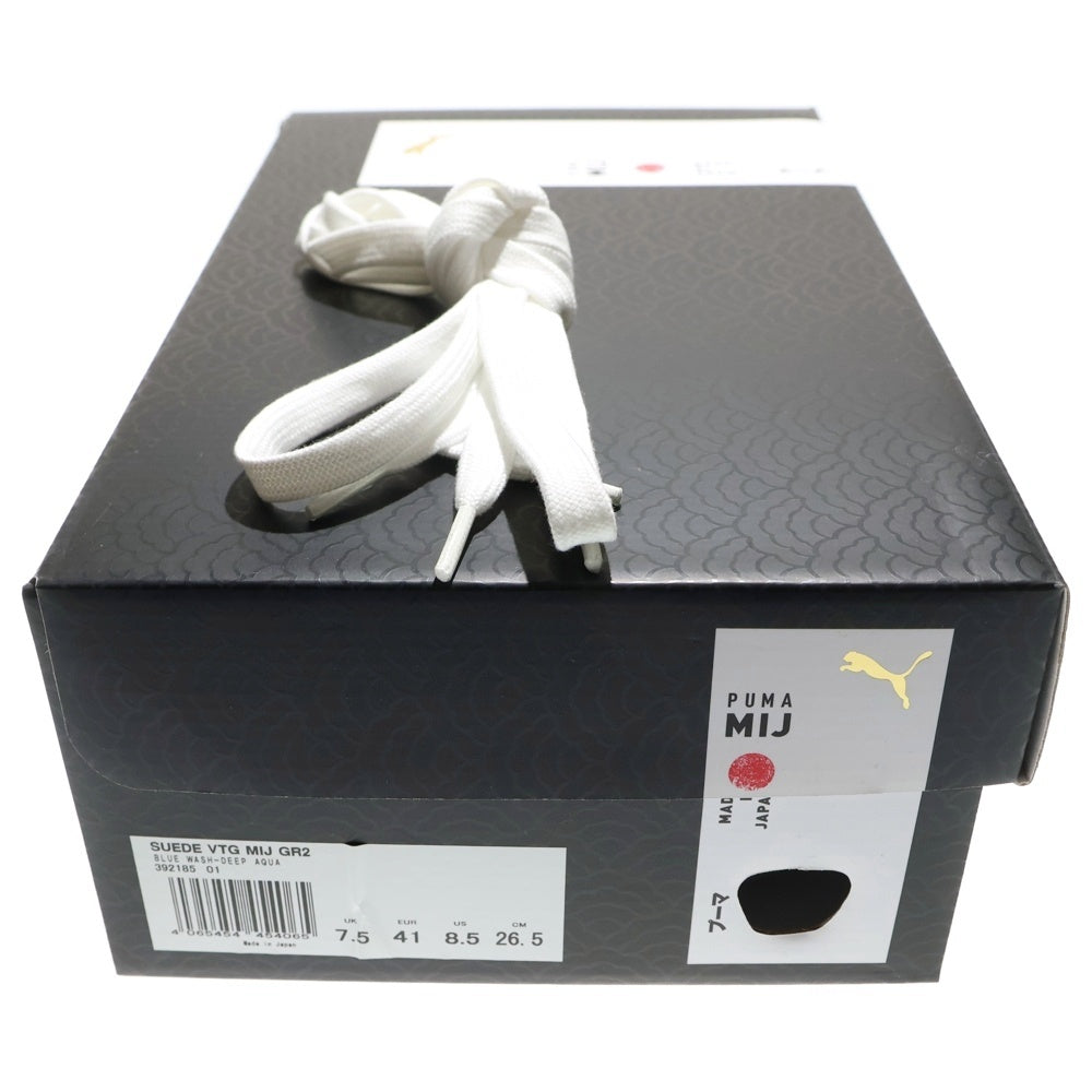 PUMA(プーマ) SUEDE VTG MIJ GR2 スウェード ヴィンテージ ローカットスニーカー ライトブルー/ネイビー US8.5/26.5cm 392185-01