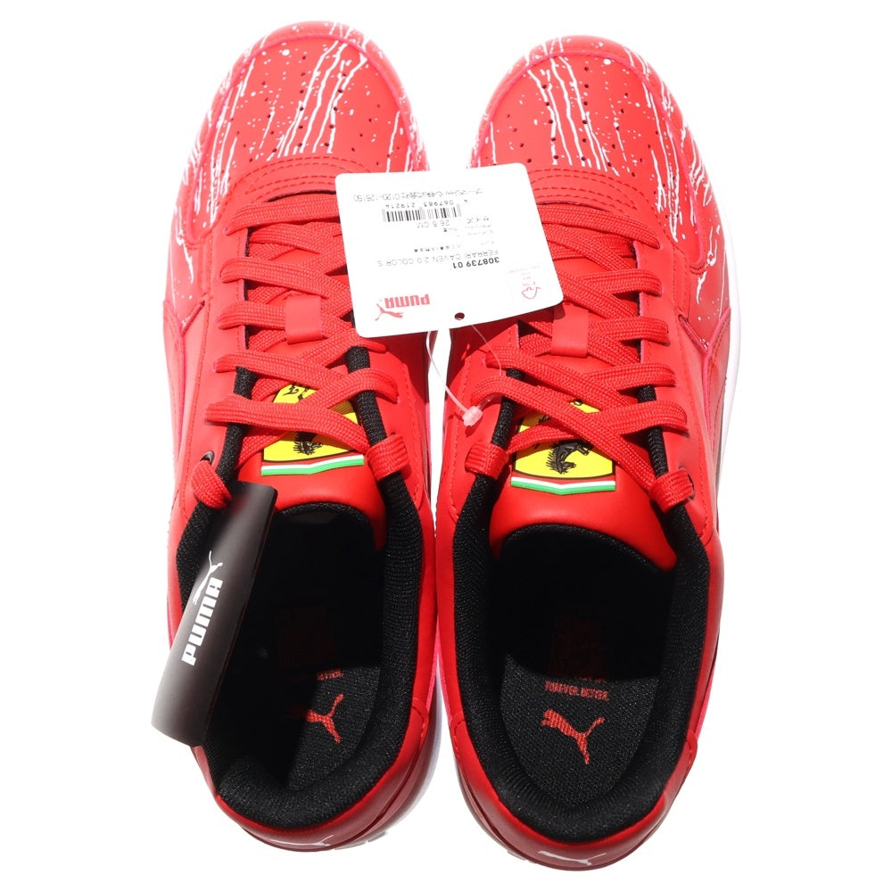 PUMA(プーマ) ×Ferrari CAVEN 2.0 COLOR S フェラーリ カラー S ローカットスニーカー レッド US8.5/26.5cm 308739-01