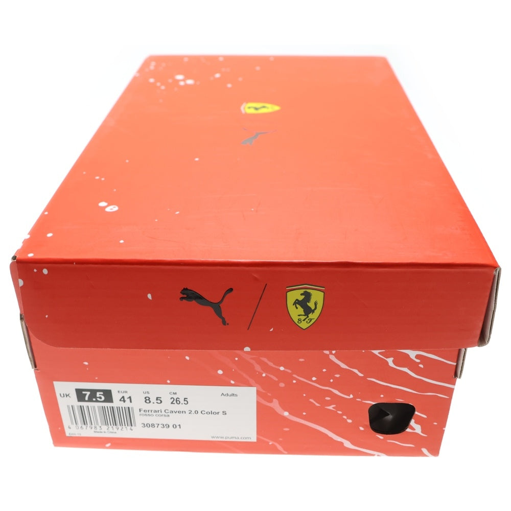 PUMA(プーマ) ×Ferrari CAVEN 2.0 COLOR S フェラーリ カラー S ローカットスニーカー レッド US8.5/26.5cm 308739-01