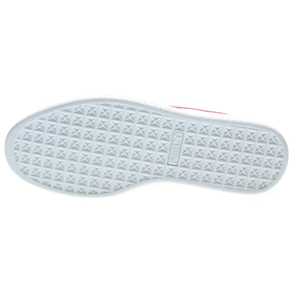 PUMA(プーマ) BASKET CLASSIC 75Y バスケット クラシック ローカットスニーカー ホワイト/レッド US8.5/26.5cm 394338-01