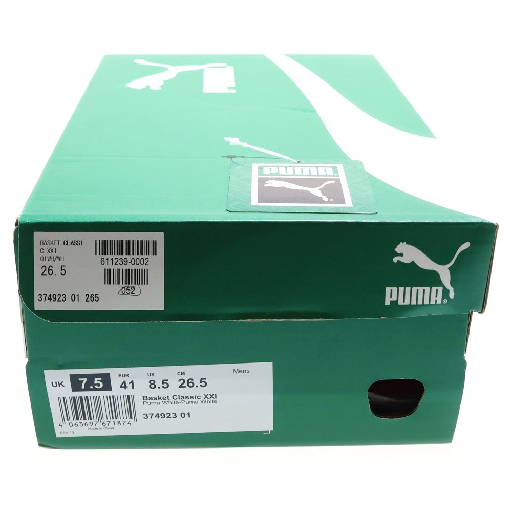 PUMA(プーマ) BASKET CLASSIC XXI バスケット クラシック ローカットスニーカー ホワイト US8.5/26.5cm 374923-01